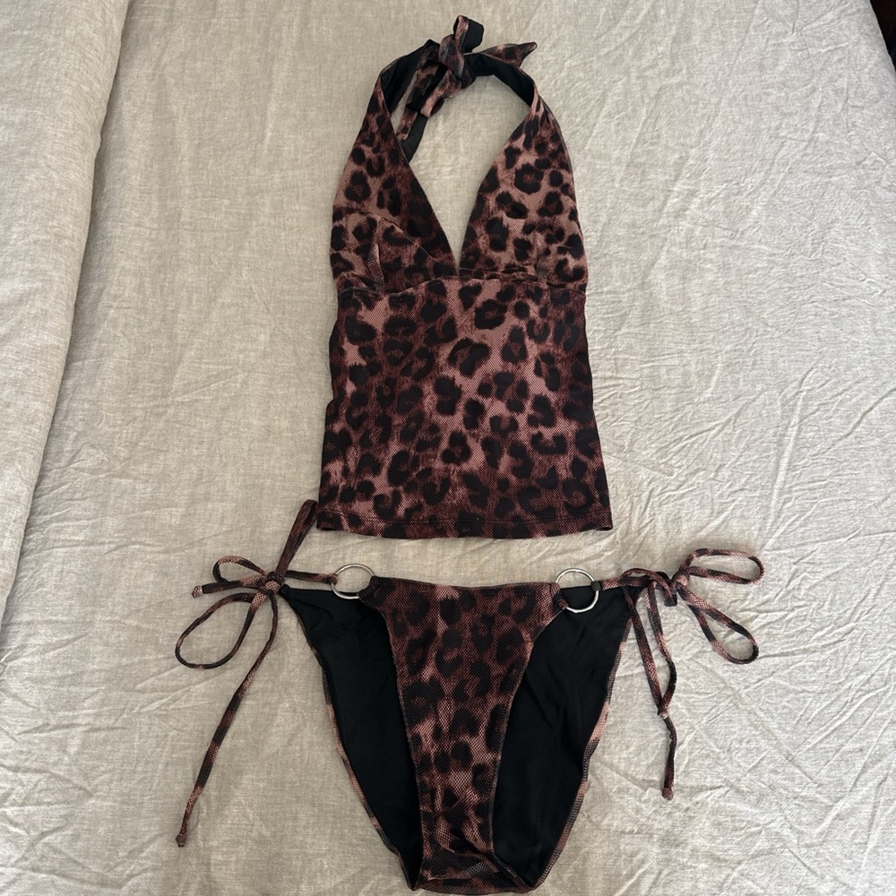 Heavensent Temptress leopard print tankini set